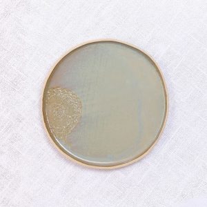 moon krožnik krem-pistacija