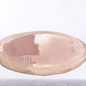 krožnik statement roza