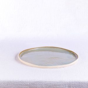 krožnik moon krem-pistacija